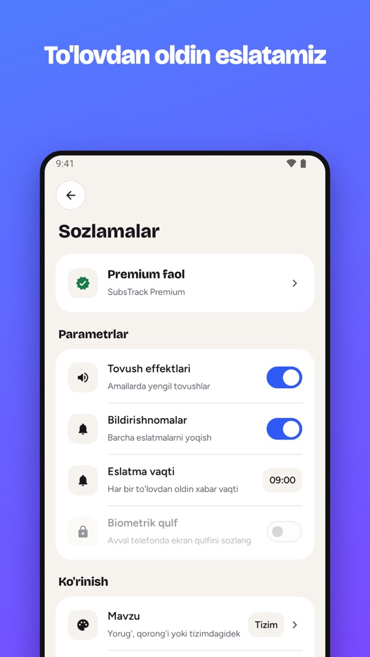 Sozlamalar